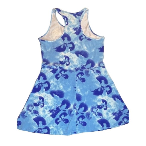 Adidas Floral Graphic Single Jersey Dress, Color Blue, Size Large, NWT - Picture 8 of 10